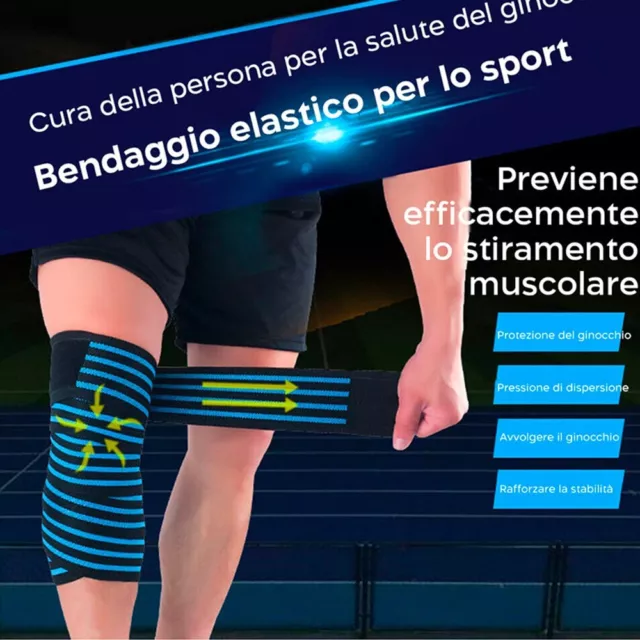 Ginocchiera Sportiva Tutore Ginocchio anti stiramento muscolare professionale