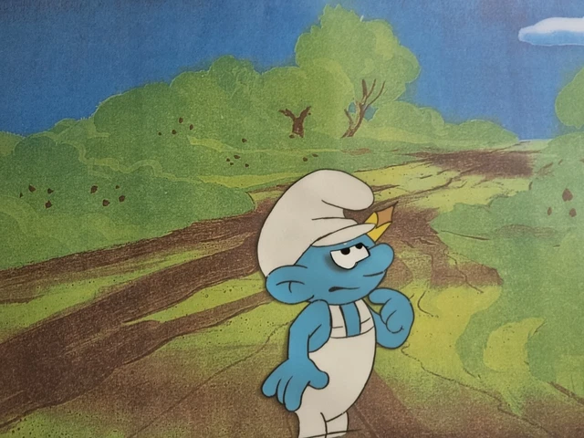 HANNA BARBERA ORIGINAL 1980s Vintage TV SMURFS Animation Art Production ...