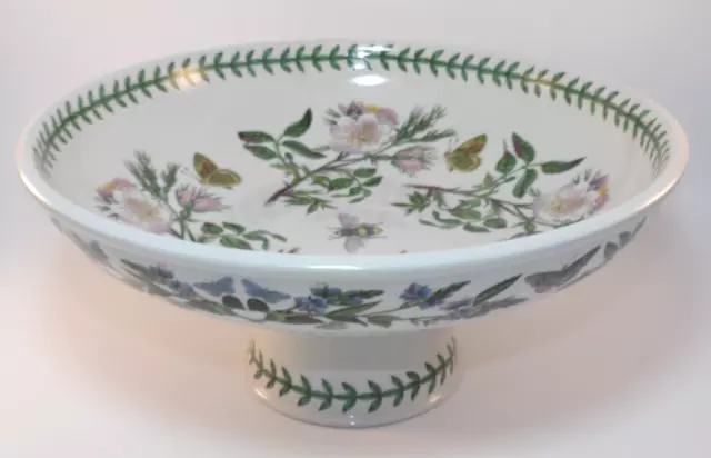 Portmeirion Botanic Garden Large Footed Cake Stand Compote Tazza c1970s