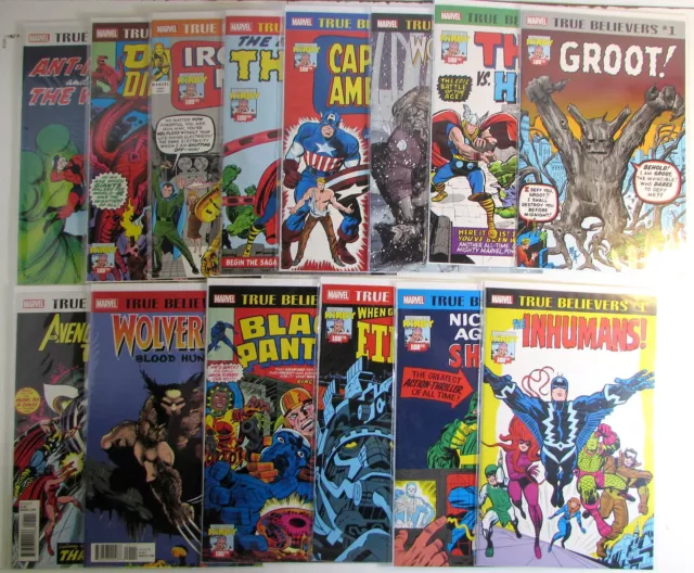 True Believers Lot of 14 #Groot,Thor,Inhumans,Shield,... 2017 Kirby 100th Comics