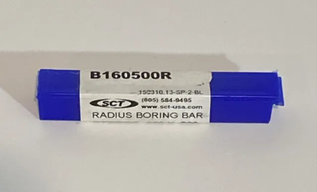 End Mill SCT Radius Boring Bar B160500R Carb .160 X .500 Radius .005-.008 3/16