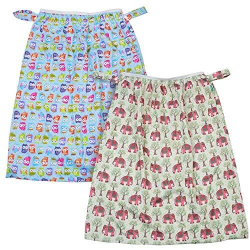 Teamoy (2 Pack) Reusable Pail Liner for Cloth Diaper/Dirty Diapers Wet Bag, E...