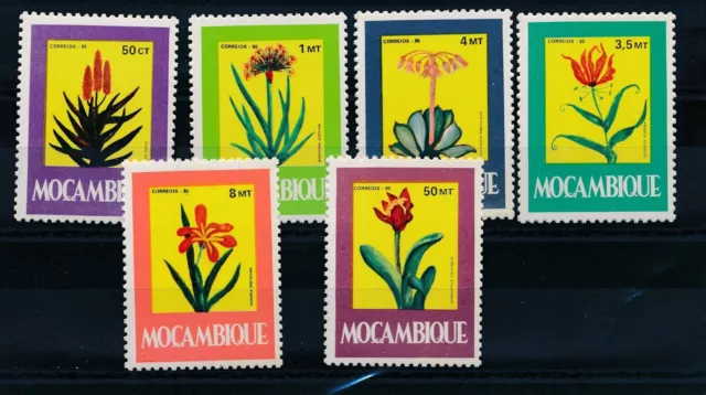 [BIN8704] Mozambique 1985 Flowers good set of stamps very fine MNH