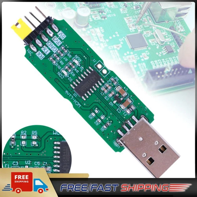 WCH-LINK EMULATOR CMSIS-DAP Download RISC-V Online SWDTTL ARM USB Debug ...