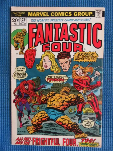 Fantastic Four # 129 - (Fn-) -1St App Thundra-Torch-Thing-Medusa-Frightful Four