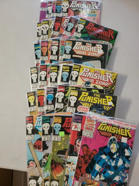 THE PUNISHER WAR ZONE #1 - #29 Bonus 64 Pg Annual W/card- Marvel (1992) VF/NM-