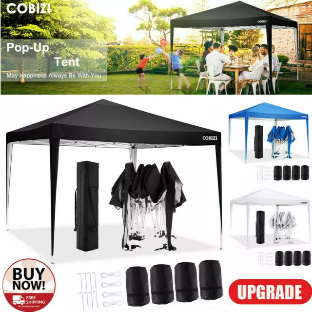 3x3m Pavillon Faltpavillon Wasserdicht Popup Gartenzelt Partyzelt mit 4 Sandsack 2