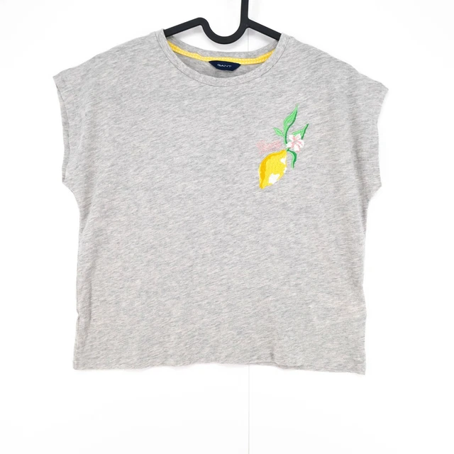 GANT Ragazze Grigio Girocollo T-Shirt Top Taglia 134/140 CM 9-10 Anni