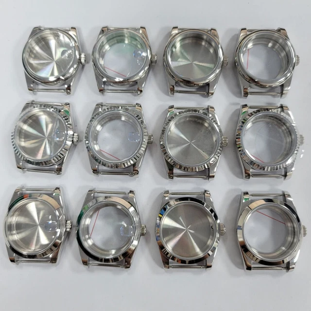 36MM 39MM STAINLESS STEEL Sapphire Glass Watch Case for NH35 NH36 4R 7S Movement 19.13 PicClick UK
