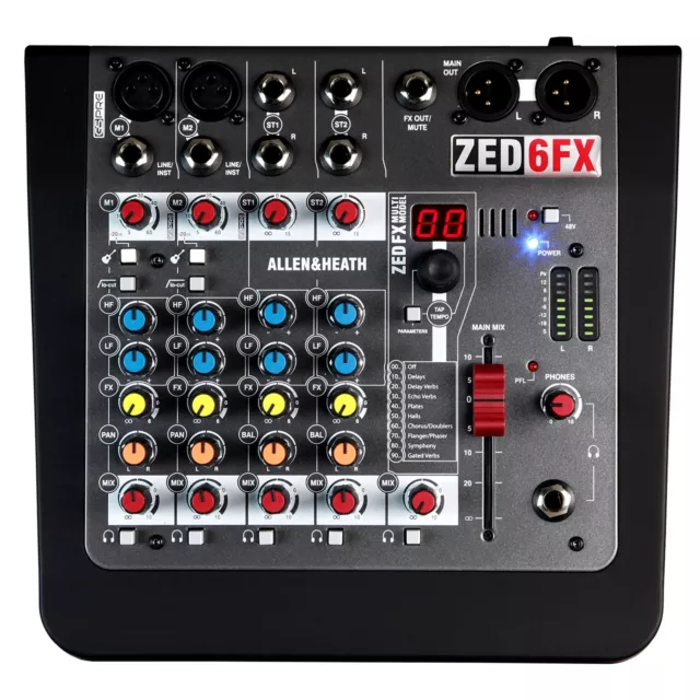 Allen & Heath ZED-6FX 2 Mic/Line, 2 Stereo, FX