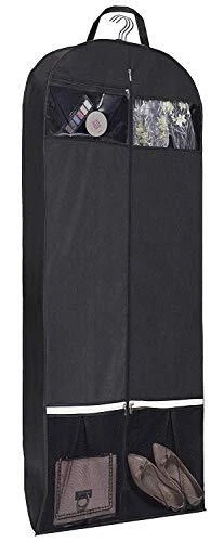 54-INCH TRIFOLD DRESS GARMENT BAGS Suit Hanging Travel Storage Cover Shoe Pocket