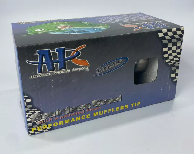 APC American Products Company Polished Stainless Steal Round Rolled Muffler Tip