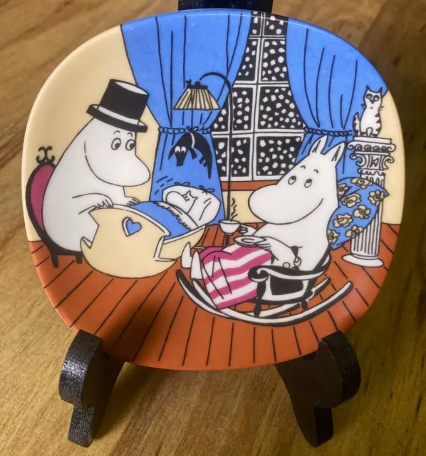 Arabia Finland Moomin Characters Plate "A Quiet Moment" 4 3/4"