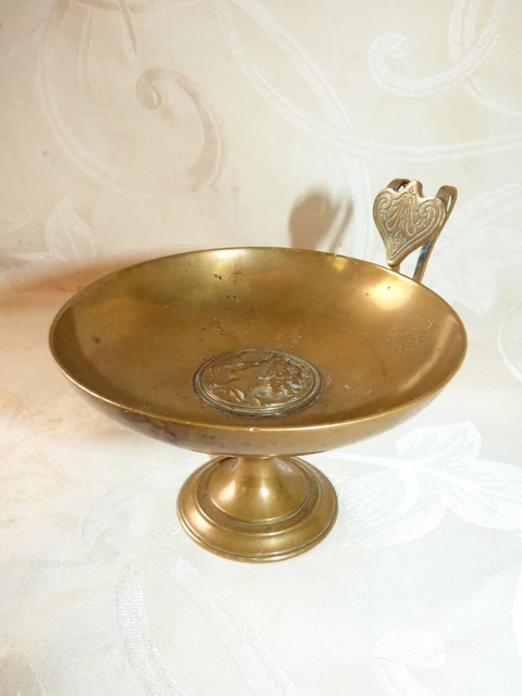 Coupe Vide-poche Piédouche En Bronze Doré Signée F. Barbedienne - XXème