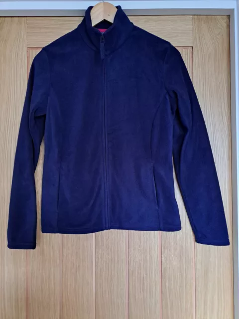 Marks And Spencer Womens Fleeced Zip Jacket New Size 10. Blue.
