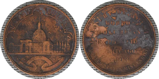USA Official Medal - World's Columbian Exposition 1892-1893 Token HK# 154