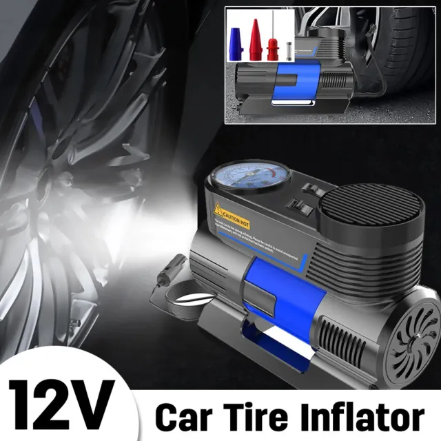 HEAVY DUTY 12V Air Compressor Car Portable Tire Inflator Electric Pump 150 PSI