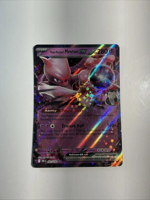 CARTE POKEMON MEWTWO Ex De La Team Rocket 081/182 Rivalités Destinées