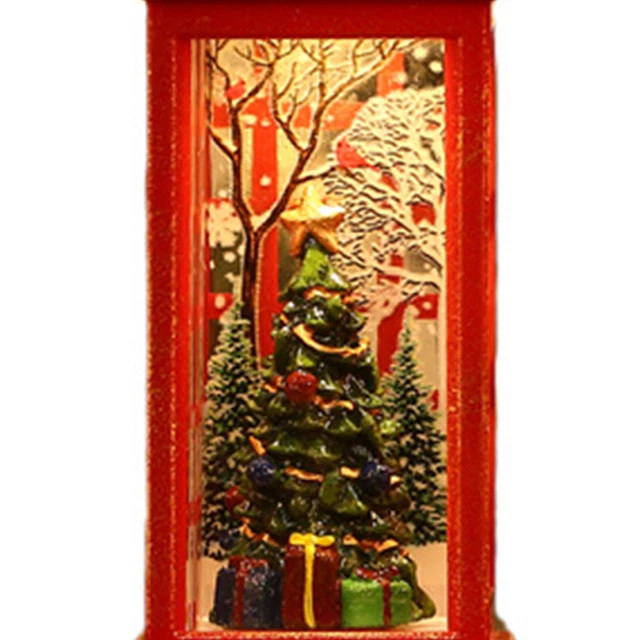 (Árbol de Navidad) Linterna de Globo de Nieve Decoraciones de Navidad Exquisitamente