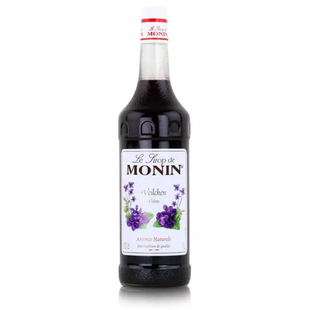 Monin Sirup Veilchen 1L - Cocktails Milchshakes Kaffeesirup (1er Pack)