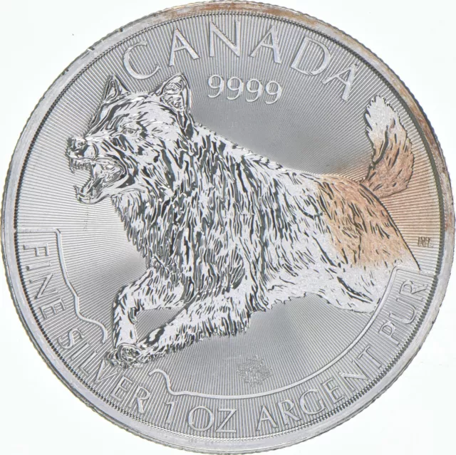 Better Date - 2018 Canada 5 Dollars - 1 Oz. Silver Wolf World Coin- Silver *727
