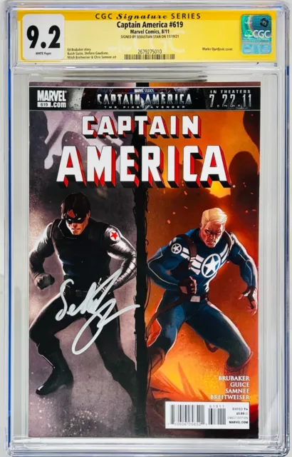 Sebastian Stan Signed CGC Signature Series Graded 9.2 Marvel Captain America 619