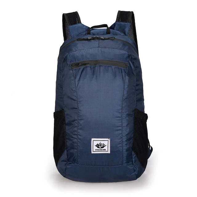 20L Large Waterproof Folding Climbing Backpack Travel Rucksack (Navy Blue) FS2#