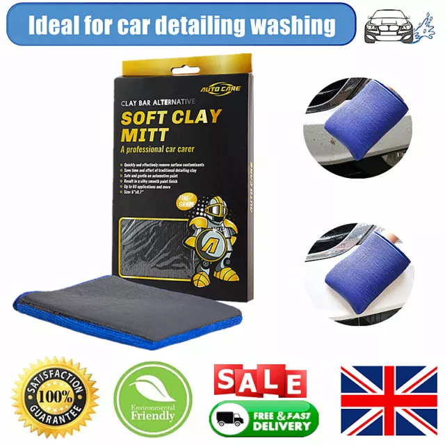 Clay Bar Mitt Clay Glove Detailing Car Cleaning Faster Than Clay Bar Towel Cloth