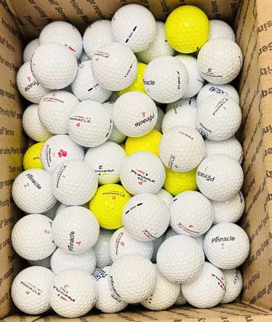 80 PINNACLE GOLD Series Golf Balls Used Grade AAAAA 5A Mixed Lot Free ...