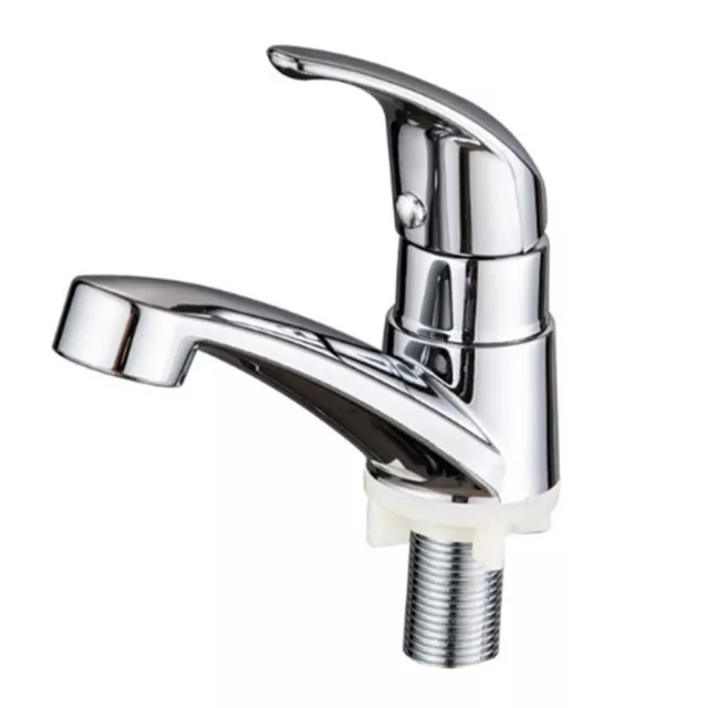 Chrome Single Handle Basin Mixer Faucet Enhanced Durability and Functionality