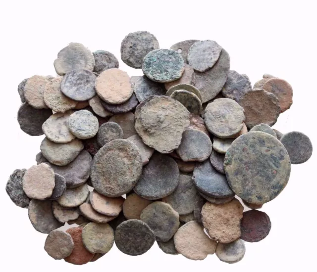 1 Lot Of 24 Ae Ancient & Roman Coins And Always Bonus Coin Added,., /,