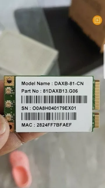 DAXB-81: Wireless 802.11 a/n/ac 5GHz 3x3 PCIe Mini Card