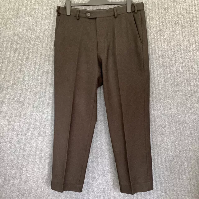 MARKS AND SPENCER Collection Mens Brown Trousers Size 34 $9.95 - PicClick