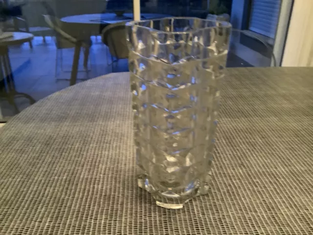 vase verre cristal ancien Forme Géométrique Tendance Epais