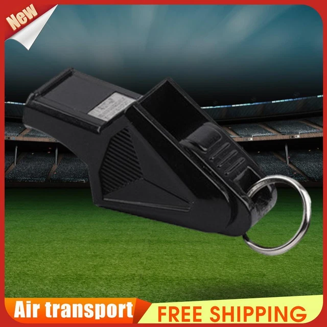 Referee Whistles Plastic Whistle for Referee Competition Training (Black) ~