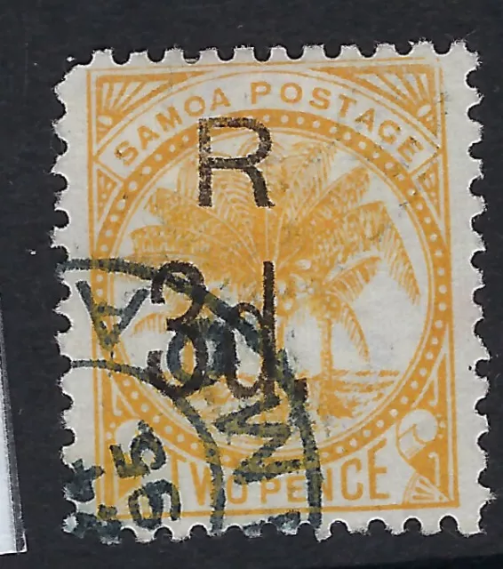 SAMOA : 1895 3d on 2d orange SG 76 used