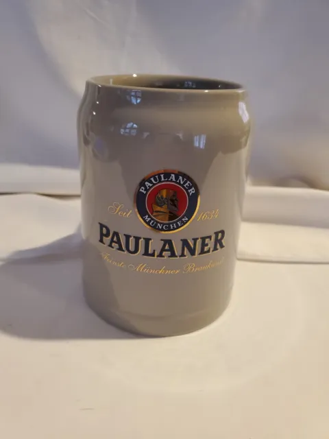 Paulaner Munchen 0.5L Beer Stein Signed