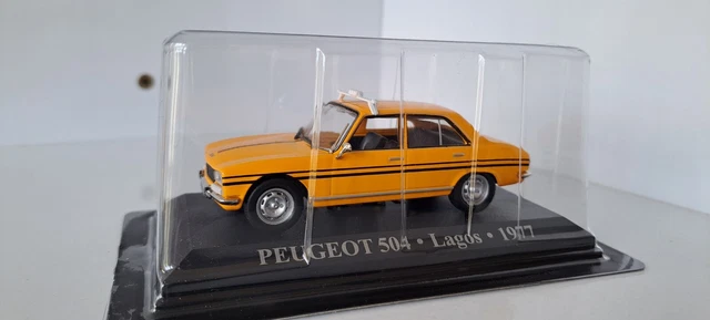 Taxi Peugeot 504 Paris 1977 - Modèle Réduit Altaya 1/43ème, Série Taxis Du Monde N°64 - Occasion