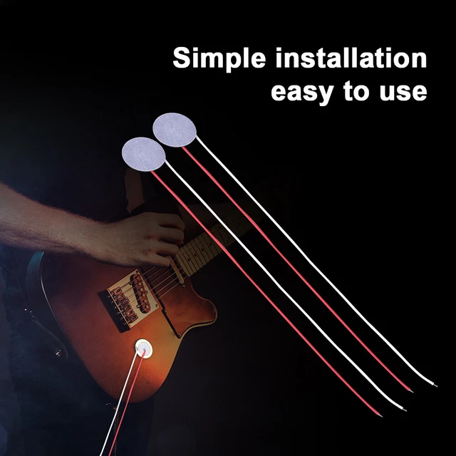 (12X)27MM PIEZO DISC Element Sensor With Wire For Guitar Drum Trigger