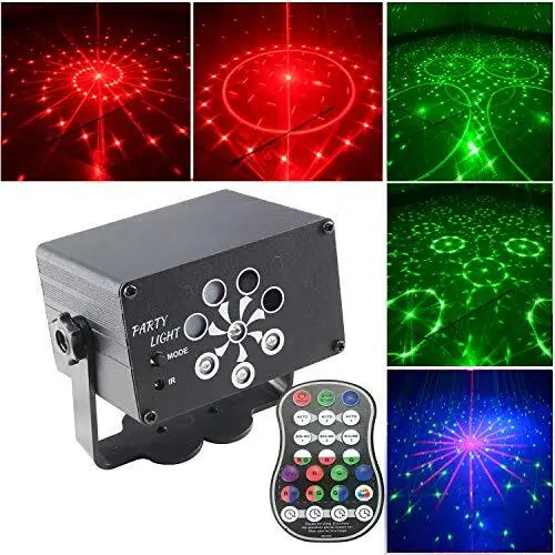 Disco Lights with Strobe Projector 240 Patterns Effects,Remote Control