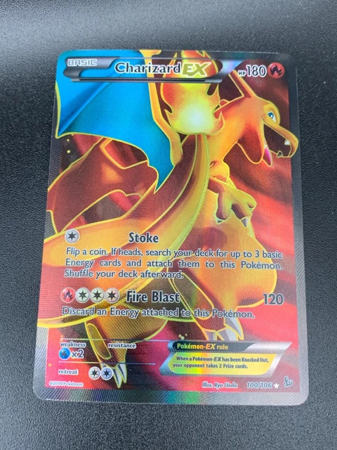 Charizard Ex Rarest Versions CHARIZARD EX 100/106 Full Art Ultra Rare XY Flashfire Pokemon NM 2014 ...