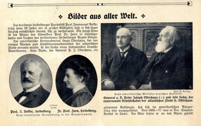 General a.D. PeterJ. Osterhaus und sein Sohn dert neue Befehlshaber Flotte..1911