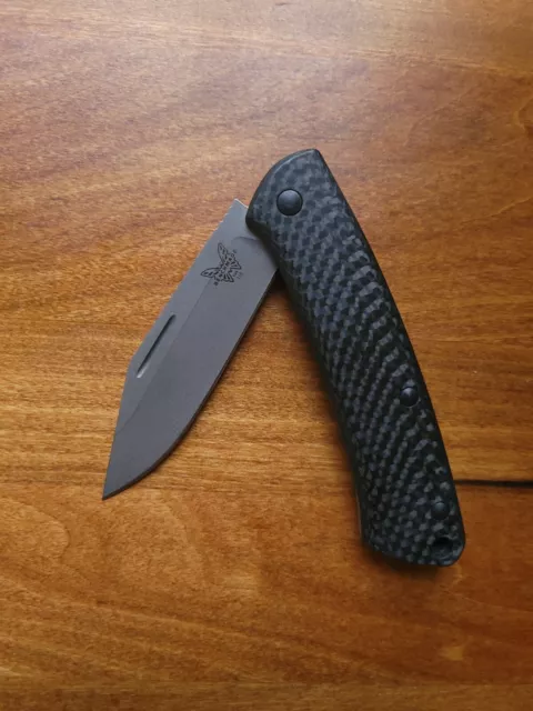 RARE Benchmade Proper. BRONZE FIRST PRODUCTION. Slipjoint S90V Carbon Fiber