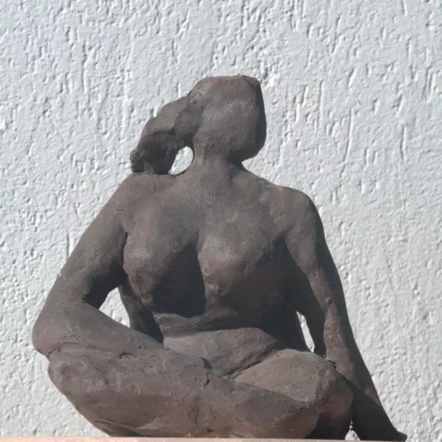 NORD Agnès (1967-) Sculpture Terre cuite - Pièce Unique - Signée - 21x25 cm