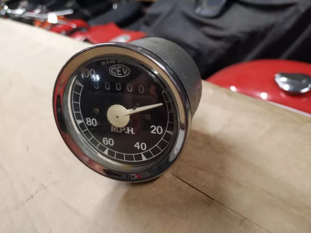 NOS CEV Speedo Contachilometri Tachometer Compteur MPH MV Agusta 350 Benelli 3