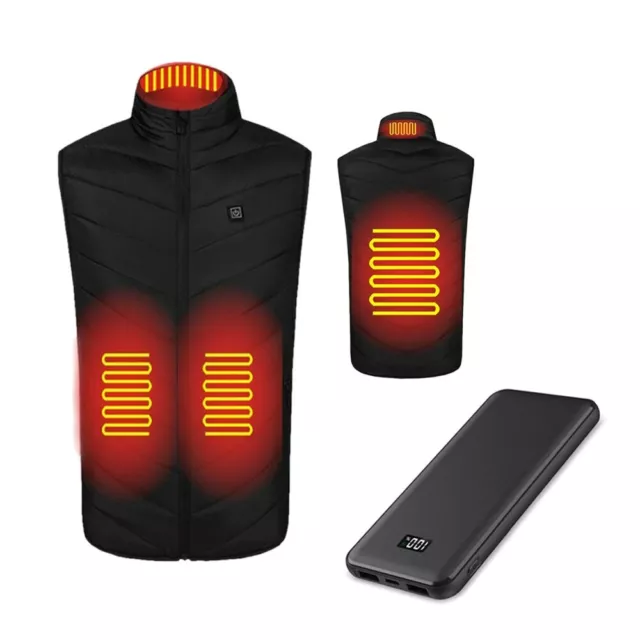 Set Beheizbare Weste Größe S + Powerbank für Ducati Scrambler 1100 / Pro / Dark