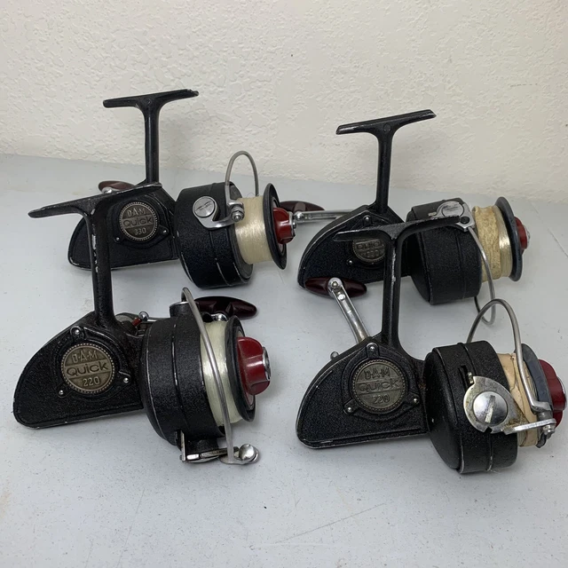 Dam Quick Fishing Reel Spinning Reel Lot Of 2 Dam Quick 220 & 2 Dam Quick 330 Dam Quick Fishing Reel Spinning Reel Lot Of 2 Dam Quick 220 & 2 Dam Quick 330