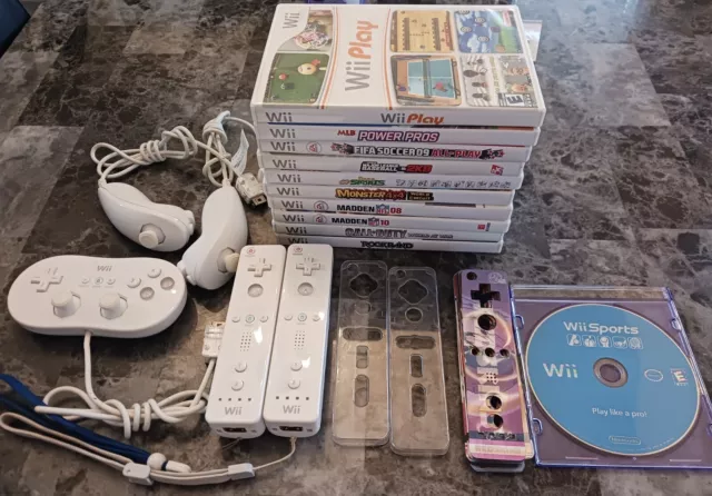 LOT OF (11) Wii Games Plus Controllers $24.99 - PicClick