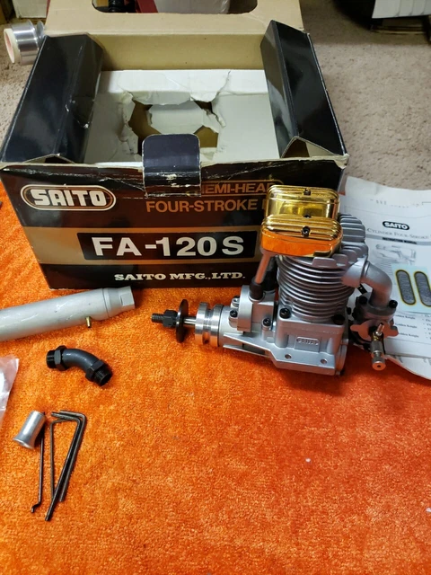 SAITO ENGINE - Saito FA-120 S Hemi-Head four stroke - 120S - NIB $721. ...