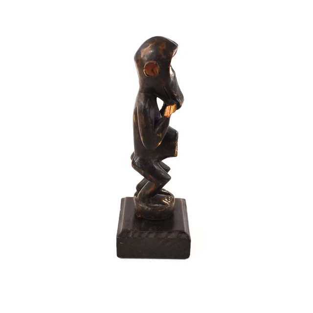 Bulu Miniature Monkey Wood Figure on Custom Base 3